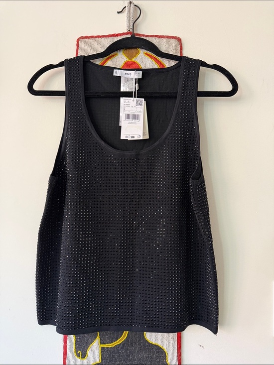 Mango Tops - “MANGO” Beautiful NWT Rhinestone Top